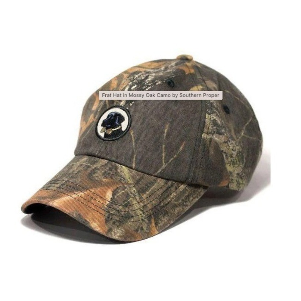Southern Proper Mens Frat Hat Camo Black Lab Adjustable Cap